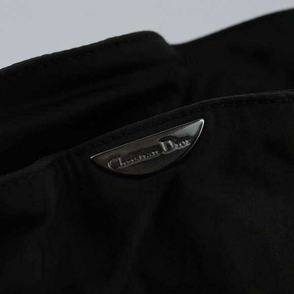 Christian Dior Maris Pearl Shoulder Bag Nylon Black Silver Auth fm4147 - Picture 14 of 16